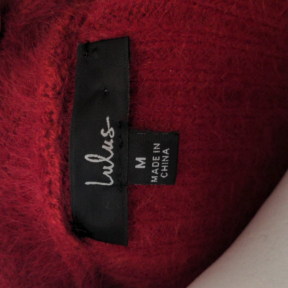 Lulu's Red Cardigan Size M - Picture 4 of 5
